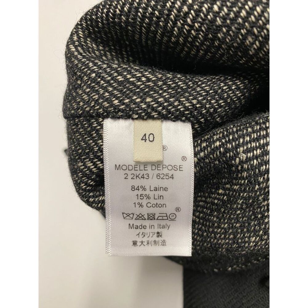 Céline Midi Skirt in Black Wool - Picture 4 of 4